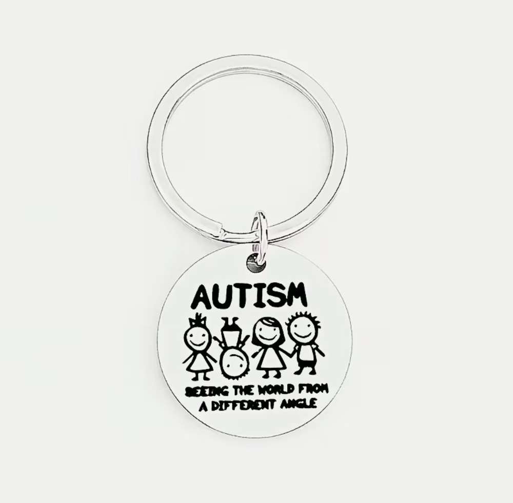 3/$25 Autism - Seeing The World From A Different Angle Awareness Keychain